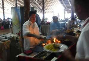 Comida en el tour a Isla Muejres